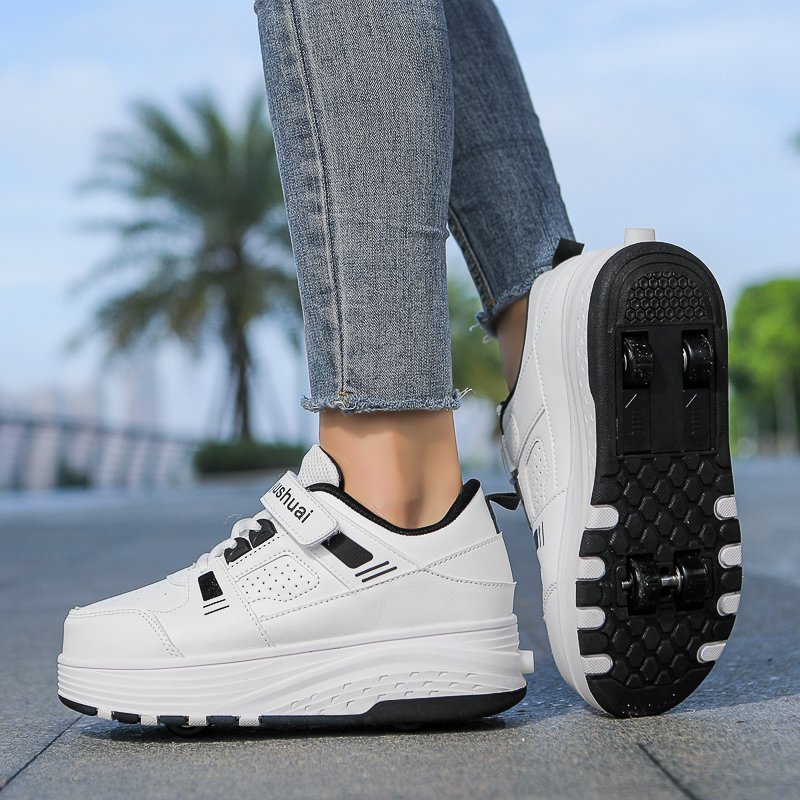 أحذية تزلج بأربع عجلات قابلة ل - مراجعة Sneakers وسعره